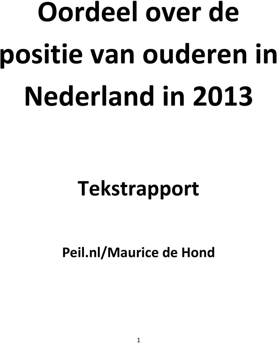 Nederland in 2013