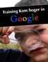 Training Kom hoger in Google (SEO)