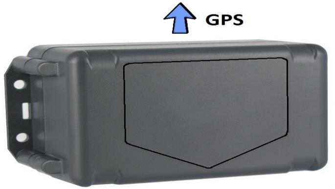 Figuur 1 Stap1: Plaats de GeoLocker met vrij zicht naar de hemel (zie Figuur 2), het GPS ontvangst is dan optimaal.
