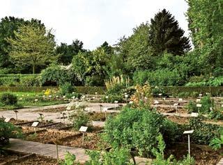 Rood Klooster: restauratie van de tuinen, de omheiningsmuur en de poorten, aanplanting van een didactische moestuin, aanleg van een