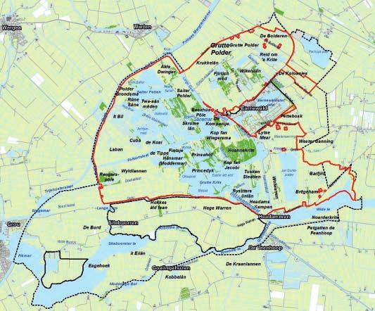 Nationaal Park is weergegeven in figuur 1.1. Het binnen de Natura 2000-begrenzing vallende gebied is grotendeels in eigendom van It Fryske Gea (zie figuur 1.2).