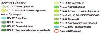 Figuur 4.3: Natuurbeheertypenkaart van de Alde Feanen (bron: IFG en Provincie Fryslân). Deze herziening moet leiden tot een eenvoudiger stelsel.