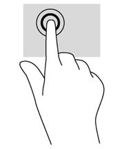 Schuiven met twee vingers Gebruik het schuiven met twee vingers om naar boven, naar beneden of opzij te schuiven op een pagina of afbeelding.