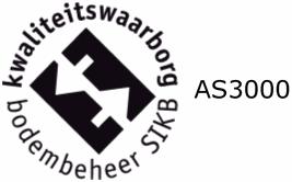 voor grond, waterbodem en grondwateronderzoek (AS SIKB 3000)". Het laboratoriumonderzoek is uitgevoerd volgens de onderstaande analysemethoden.