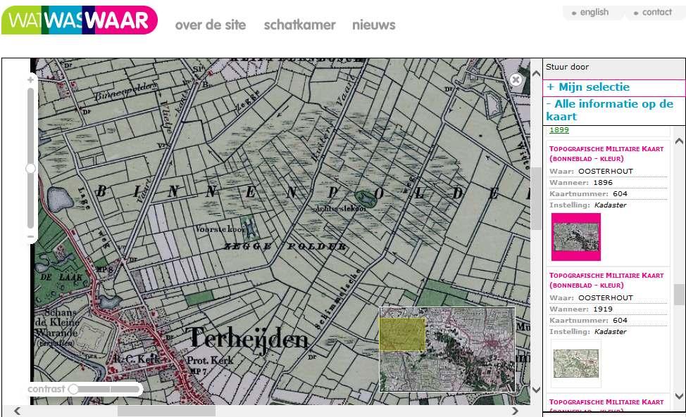 Bron : Topografische Militaire Kaart Kaartblad : 604