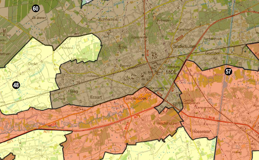 4 Conclusies signaalgebied en beslissing Vlaamse Regering Conclusies signaalgebied Voor de gebieden Centrum Zuid Bresserdijk- Notenlaan, Ginderbuiten-Lindenstraat en Den-Uyt bestaat nog geen akkoord