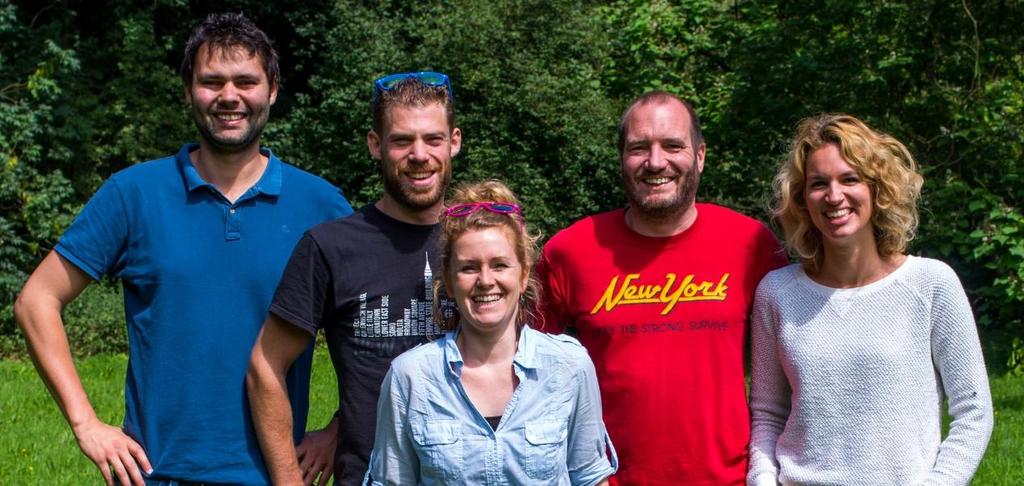 Persoonlijke karakteristiek Projectteam DOEN, van links naar rechts: Joost Imhof, Koen van der Kroon, Marieke Plegt, Machiel Galesloot en