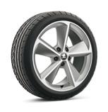 ŠKODA OCTAVIA VELGEN Lichtmetalen velgen 16" ALCATRAS 205/55 R16 Lichtmetalen velgen 17" TRIUS 225/45 R17