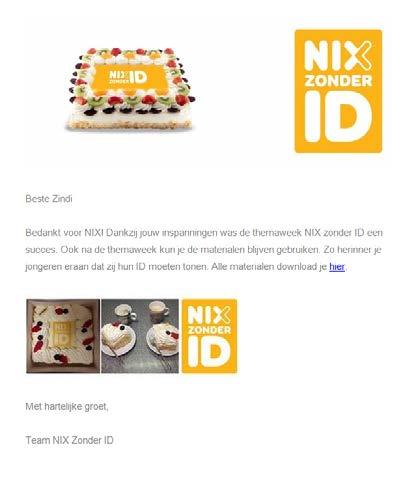 Mailing: Win jij een taart van NIX?