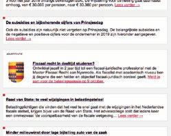 400 fiscaal verantwoordelijken van MKB ondernemingen. De website heeft maandelijks gemiddeld 39.300 unieke bezoekers.