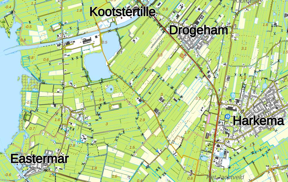 locatie Het nieuw te bouwen bedrijfsverzamelgebouw ligt tussen Eastermar (noordelijk) en Kootstertille (zuidwestelijk) en ten zuiden van het Prinses Margrietkanaal op het bedrijventerrein