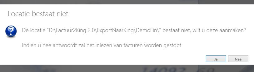Let op, haal de bestanden niet zelf weg uit de processing map, Factuur2King gebruikt de PDF bestanden om de facturen aan u te tonen.