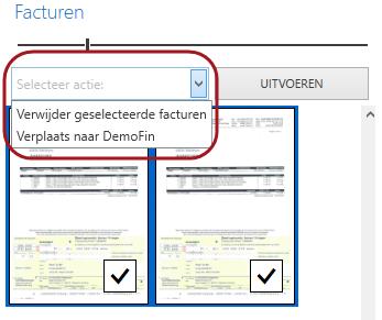 P a g i n a 40 Door op een kleine weergave van de factuur te drukken springt u automatisch naar die factuur.