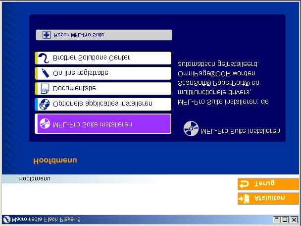 Stap 2 Bij gebruik van Windows NT Workstation Version 4.0 Zorg dat u de instructies in stap 1 De machine installeren op pag. 4-11 hebt voltooid.