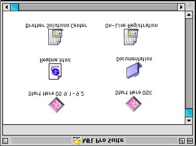 Voor gebruikers van de netwerkinterfacekabel Voor Mac OS 9.1 tot en met 9.2 Zorg dat u de instructies in stap 1 De machine installeren op pag. 4-11 hebt voltooid.