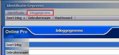 Identificatiegegevens ook Inloggegevens aangemaakt worden.