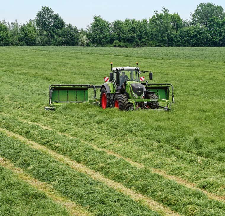 Daardoor laat de machine op de kopakker zelfs hoge zwaden (zoals bij de oogst van GPS) intact.