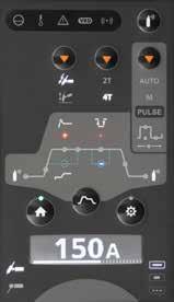 bedieningssysteem met 7" TFT-kleurenscherm, inclusief Weld Assist.