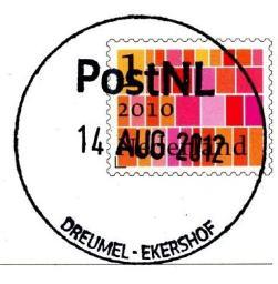 Met dank aan Wieger Jansma voor de afdruk van 02 DEC 2016 DREUMEL (GD) Ekershof 5 Gevestigd op 11 juli 2012: Postkantoor (adres in