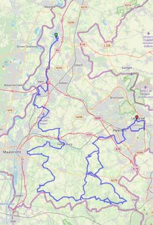 do-, Graetheide Puntensprint / intermediate sprint 1. Km 44.4 13.45 uur Thv Kruisbeeld li-zijde Bemelerberg, Bemelen 2. Km 66.9 14.16 uur Thv Bushalte Loorberg, Slenaken 3.