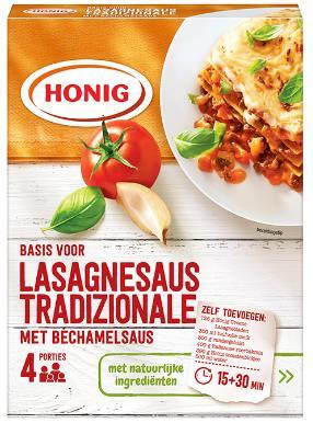 Lasagnebladen - Geraspte zoutarme kaas 1-2 g