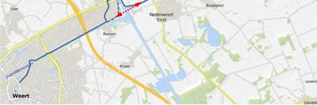 Hiervoor is een fietsverbinding uitgewerkt parallel aan de A2. In het schetsontwerp is de natte zone tussen bedrijventerrein Pannenweg en de A2 zo veel mogelijk ontzien.
