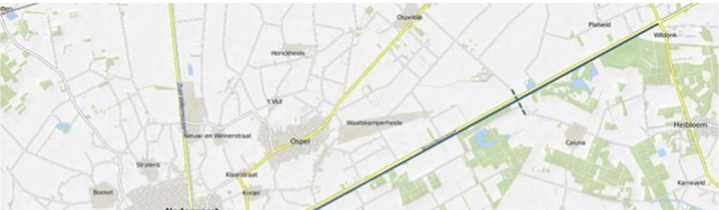 Afbeelding 3 Beoogd tracé snelfietsroute Weert-Nederweert (RMO Midden-Limburg) 2.