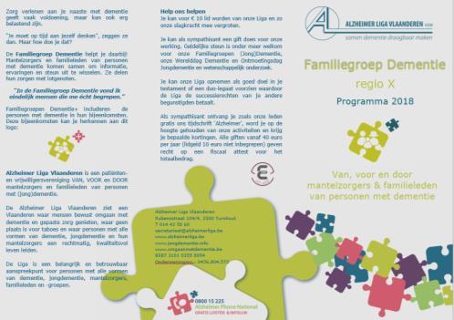 Flyers Elke Familiegroep Dementie en