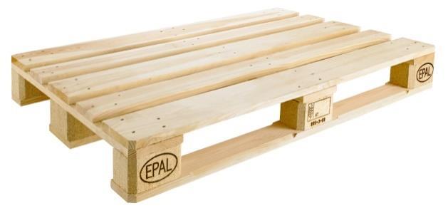 Nieuwe EPAL Europallet 1200 x 800 x 145 mm KD / HT ISPM-15 / Laadgewicht tot 2000 KG Afmetingen L1200 x B800