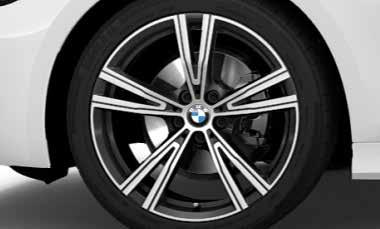 BMW LICHTMETALEN WIELEN EN BANDEN 1SZ 17 inch lichtmetalen wielen V-spaak (styling 775)* in Bicolor Orbit Grey. (3) 1.665 1.376 1RE 7,5 J x 17 / banden 225/50 R17.