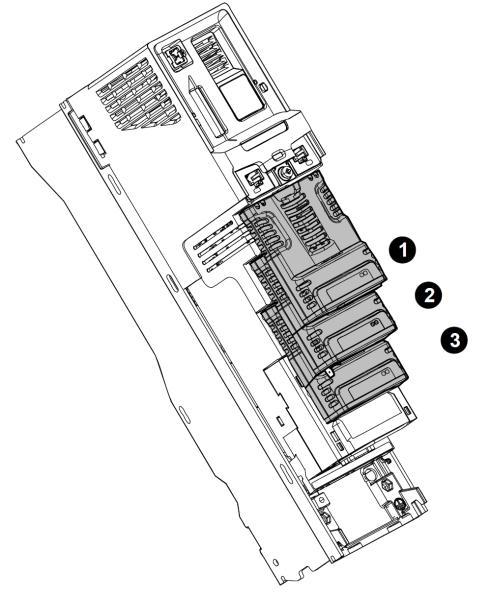 In de hierna volgende menu illustraties en parameterbeschrijvingen is er m.b.t. de parameternummers dan ook vanuit gegaan dat de I/O module in slot 3 geplaatst is.