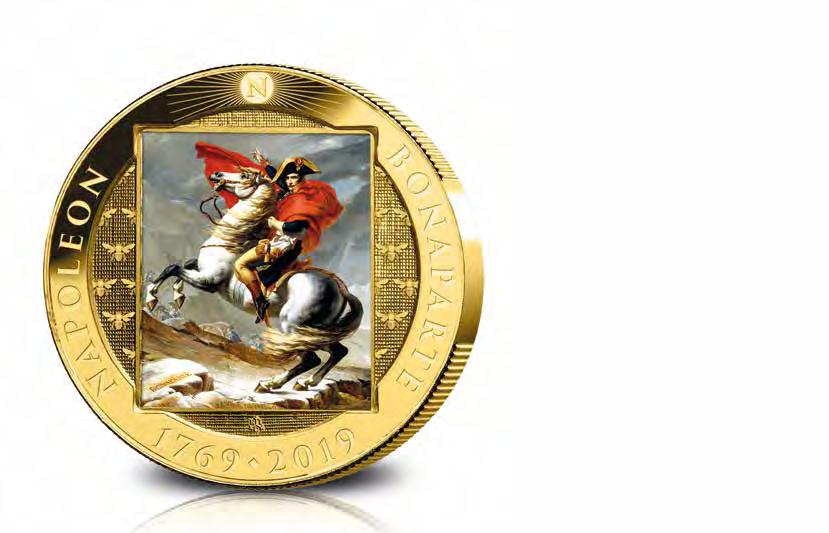 16 INTERNATIONAAL Onze nieuwe trots: Vraag nu als eerste de Officiele Limited Edition Herdenkingsmunt aan 250 jaar Napoleon Specificaties Land van uitgifte: St.