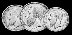 Leopold II - Smalle baard set Jaar van uitgifte: 1866 tot