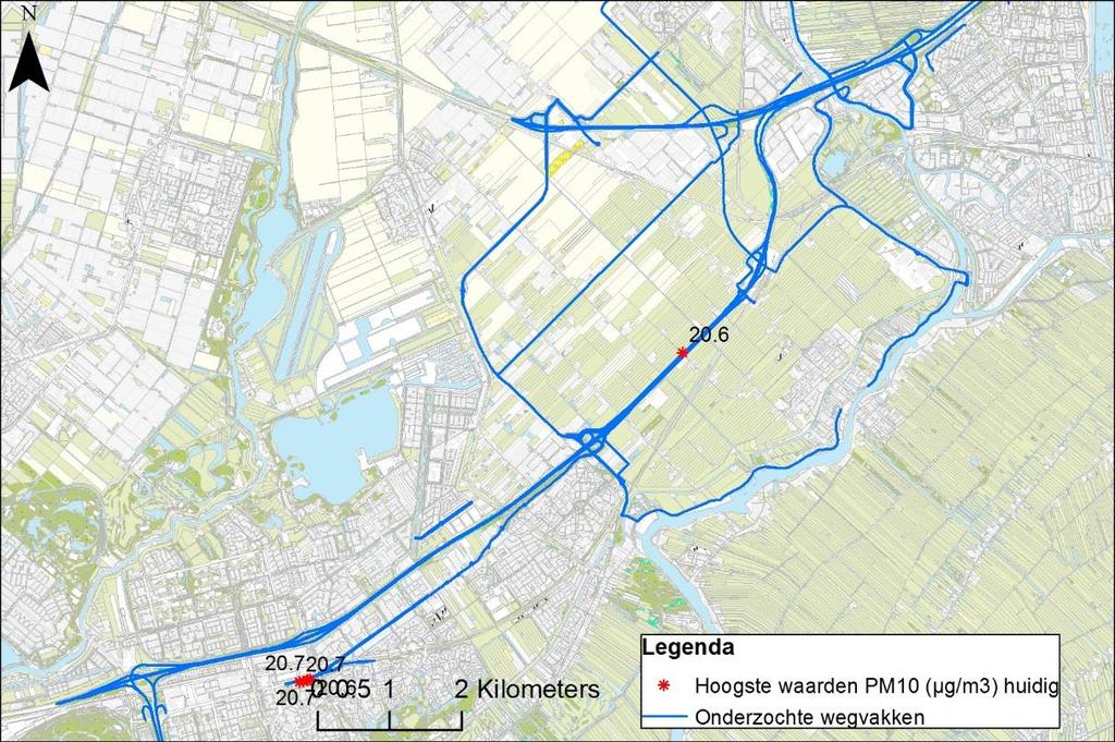 rekenpunten  concentraties PM