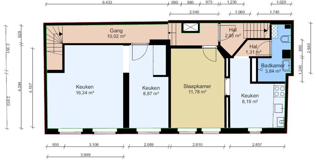 Plattegrond Woning - 1e