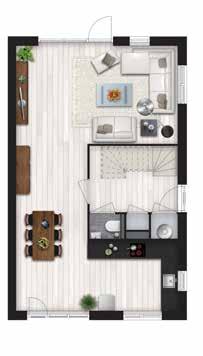 Verkoopplattegronden woningtypen As, B(s), C(s) en D(s) bouwnummers 2 t/m 8 Circa 10,66 meter Circa 6,48 meter Begane grond Eerste verdieping Tweede