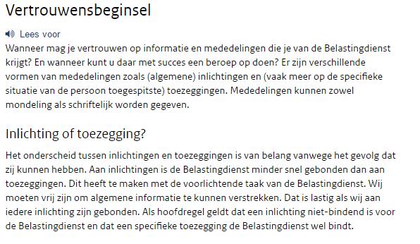 Opgave 30 Mevrouw Hendriksen krijgt via belastingtelefoon inlichtingen omtrent een belastingskwestie. a.