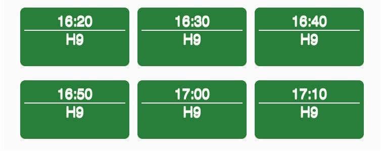 reserveren Filters toepassen Starttijd