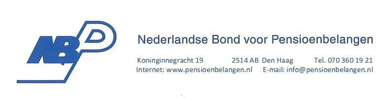 NBP notitie: Bestrijding van misverstanden over pensioenen in Nederland (donderdag 6 juni 2019) Doel van de notitie De NBP, opgericht in mei 1919, heeft tot doel om de belangen van alle deelnemers,