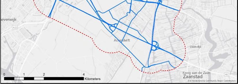 Elk alternatief heeft dus dezelfde basis-set rekenpunten maar haar eigen wegvakken met verkeersintensiteiten.