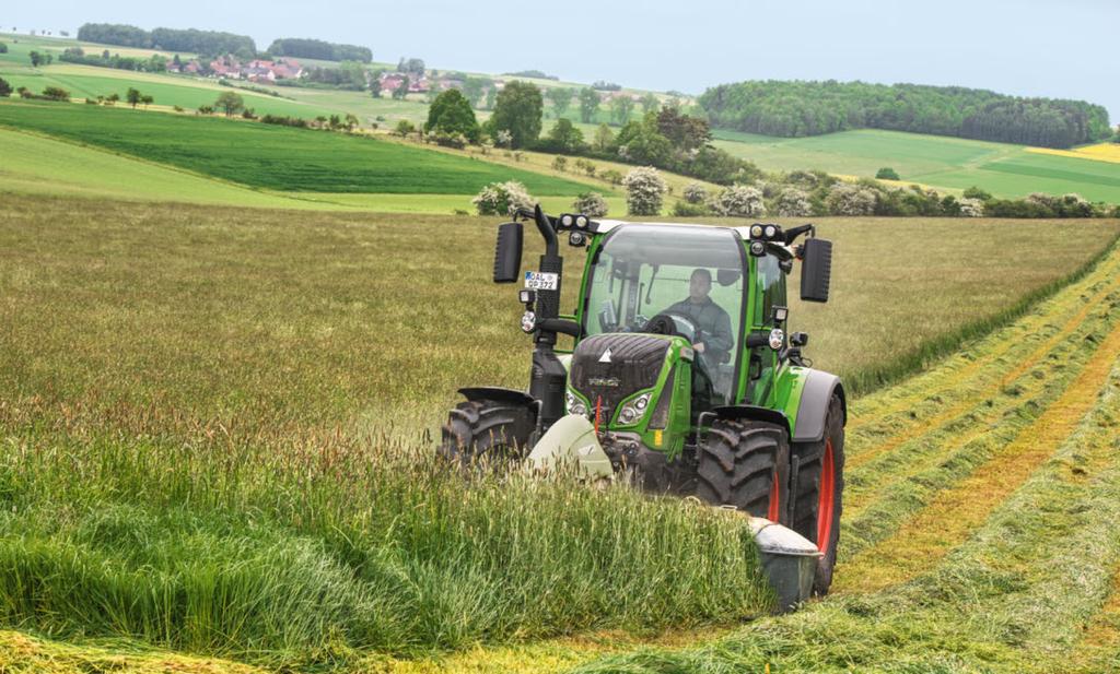 Flexibel in de breedte Door de flexibel verstelbare zwadbreedte kan het gemaaide zwad uitstekend aan de bewerkingen door navolgende machines worden aangepast.