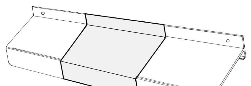 Bij koppeling van de profielen moet rekening worden gehouden met de uitzetting van aluminium, zijnde ca. 1 mm per meter lengte.