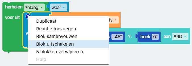 bovenin Druk nu op de rechtse pijltjestoets op het keyboard Oefening 4: Nu laat je Fable in de andere