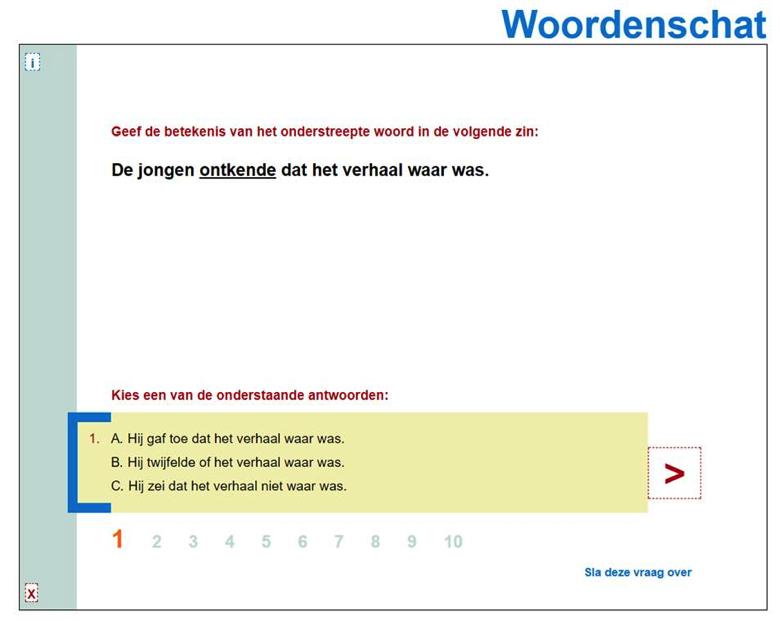 VOORBEELDOPGAVEN WOORDENSCHAT Geef de betekenis van het