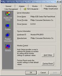 SmartManage In Monitor Control kunnen gebruikers klikken op Auto Setup om optimale prestaties van de monitor te krijgen of op Factory Reset om de parameters van de monitor terug te zetten.