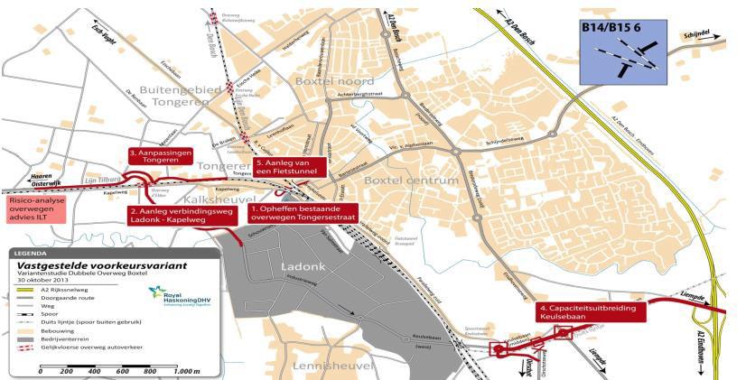 Deelproject 3: Aanpassingen Tongeren ten behoeve van veiligheid fietsverkeer en snelheidsbeperking gemotoriseerd verkeer; Deelproject 4: Opwaardering Keulsebaan; Deelproject 5: Realisatie van een