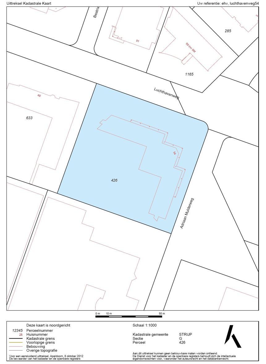 Kadastrale kaart Bestemmingsplan Het bestemmingsplan is te raadplegen op www.ruimtelijkeplannen.