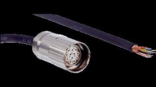 bevestigingsmateriaal EF-WK-SF 2029166 Stekkers en kabels Kop : Contactdoos, M23, 12-pins, recht Kop : Los leidingseinde