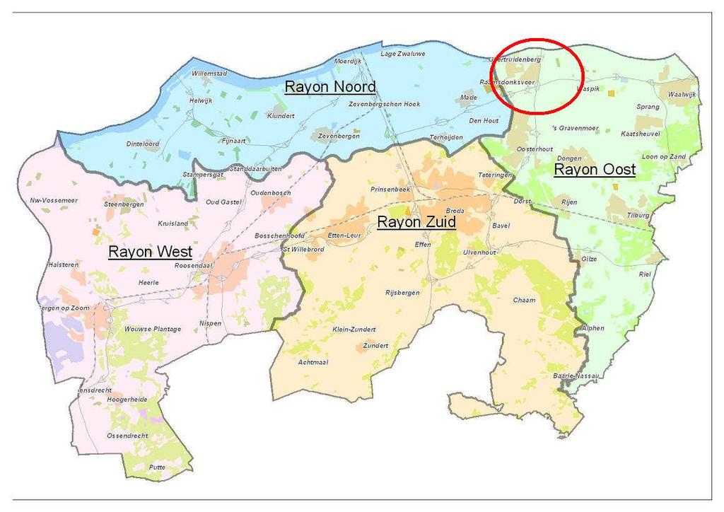 Beheersgebied van waterschap Brabantse Delta (rood omcirkeld de gemeente Geertruidenberg) Watertoets Sinds juli 2003 is de watertoets wettelijk verankerd in het Besluit op de Ruimtelijke Ordening.