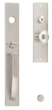 Grip Handles Grip handle set For flush timber doors Suitable for DIN left and DIN right hand Technical data For door thicknesses: 38 60 Pair of grip handles